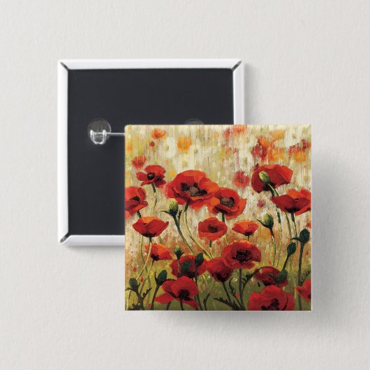 庭の春の花 缶バッジ (正面&裏面)