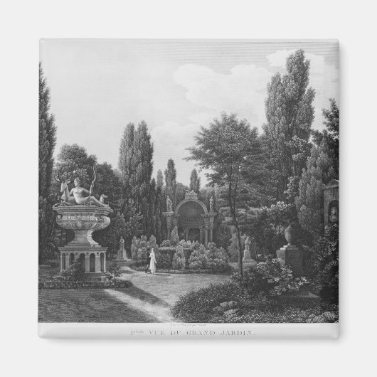 庭の最初の素晴らし眺め マグネット (正面)