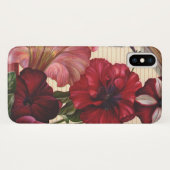 庭の朝顔のヴィンテージ風の花 Case-Mate iPhoneケース (裏面(横))
