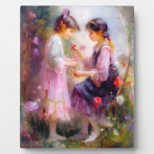 庭の朝 フォトプラーク (正面)