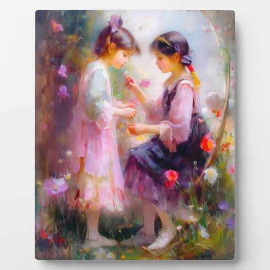 庭の朝 フォトプラーク (正面)