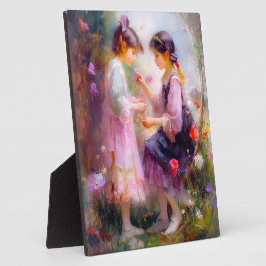 庭の朝 フォトプラーク (側面)