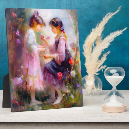 庭の朝 フォトプラーク (側面)