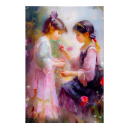 庭の朝 ポスター