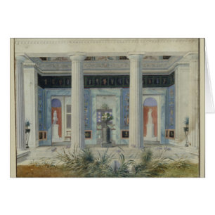 庭の柱廊玄関、c.1834