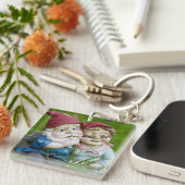 庭の格言のカップルのアクリルKeychain キーホルダー (正面右)