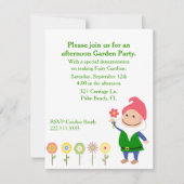庭の格言のパーティの招待状 招待状 (正面)