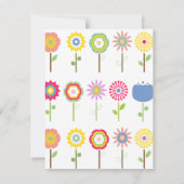 庭の格言のパーティの招待状 招待状 (裏面)