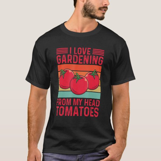 庭の植物が大好き庭からトマトまでT Tシャツ (正面)