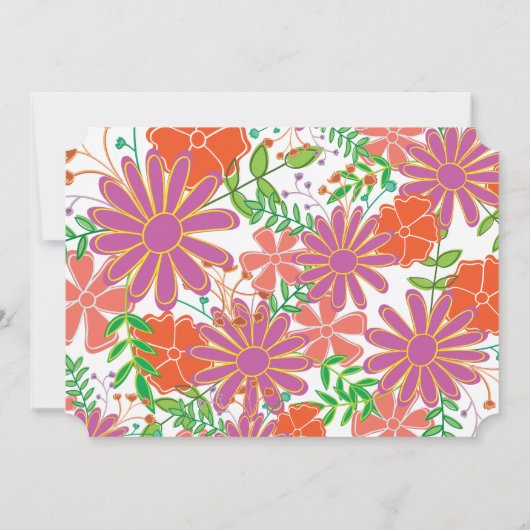 庭の植物の花 (裏面)