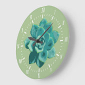 庭の水気が多く白いローマ数字の名前 ラージ壁時計 (傾斜)