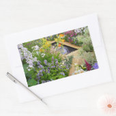 庭の池～長方形ステッカー 長方形シール (封筒)