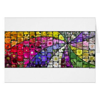 庭の渦巻のモザイク