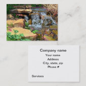 庭の滝の名刺 名刺 (正面/裏面)