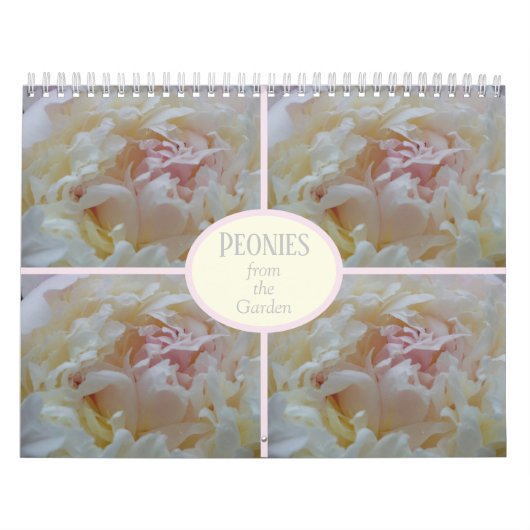 庭の牡丹 カレンダー (カバー)