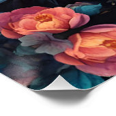 庭の牡鹿カラフルの群れ ポスター (コーナー)