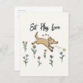 庭の犬たち II | 愛して食べる遊ぶ ポストカード (正面/裏面)