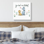 庭の犬たちIII 私を悩ませていたのか キャンバスプリント (インサイチュ (寝室))