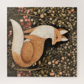 庭の狐のパズル ジグソーパズル (横)