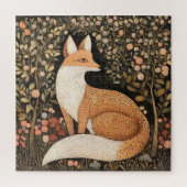 庭の狐のパズル ジグソーパズル (縦)