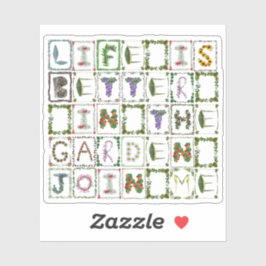 庭の生活がより良い\庭師の恋人 シール