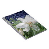 庭の白いイースターリリー ノートブック (右側)