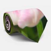 庭の白、ピンク、黄色のチューリップ ネクタイ (ロール)