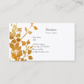 庭の秋の魅了する花の流れ 名刺 (正面)