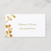 庭の秋の魅了する花の流れ 名刺 (裏面)