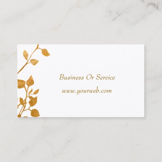 庭の秋の魅了する花の流れ 名刺 (裏面)