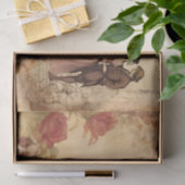 庭の素朴なカップルを愛するロマンチックな思い出 薄葉紙 (ギフト)