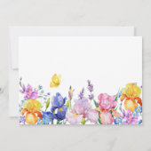 庭の紫の花が咲く セーブザデート (裏面)