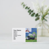 庭の絵画のラブラドール 名刺 (スタンド正面)