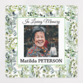 庭の緑離れの葬儀用接着剤/防水 ラベル (デザイン1)