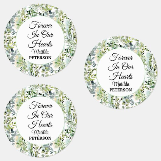 庭の緑離れの葬儀用接着剤/防水 ラベル (グループ)