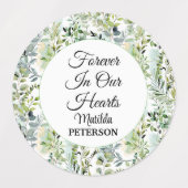 庭の緑離れの葬儀用接着剤/防水 ラベル (デザイン1)