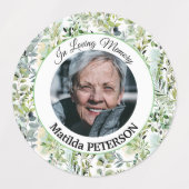 庭の緑離れの葬儀用接着剤/防水 ラベル (デザイン1)