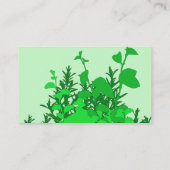 庭の緑 名刺 (裏面)