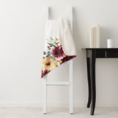 庭の縁ど花深い – 赤と黄色 シェルパブランケット (インサイチュ)