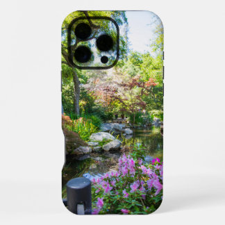 庭の美しい春の風景 iPhone 16 PRO MAXケース