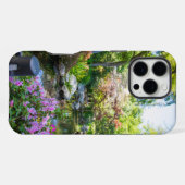庭の美しい春の風景 iPhoneケース (裏面横)