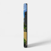 庭の美しい春の風景 iPhoneケース (左側面)