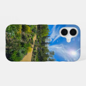庭の美しい春の風景 iPhone 16ケース (裏面横)