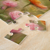 庭の美しい白猫713 ジグソーパズル (側面)