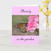 庭の美しい カード (黄色い花)