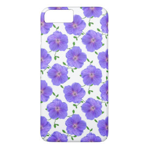 庭の色の青いゼラニウムの花 iPhone 8 PLUS/7 PLUSケース