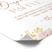 庭の花おむつラッフルポスター ポスター (角)