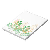 庭の花と葉 ノートパッド (回転)