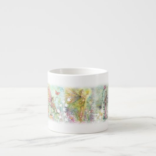 庭の花の妖精たち エスプレッソカップ (正面)