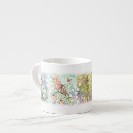 庭の花の妖精たち エスプレッソカップ (正面左)
